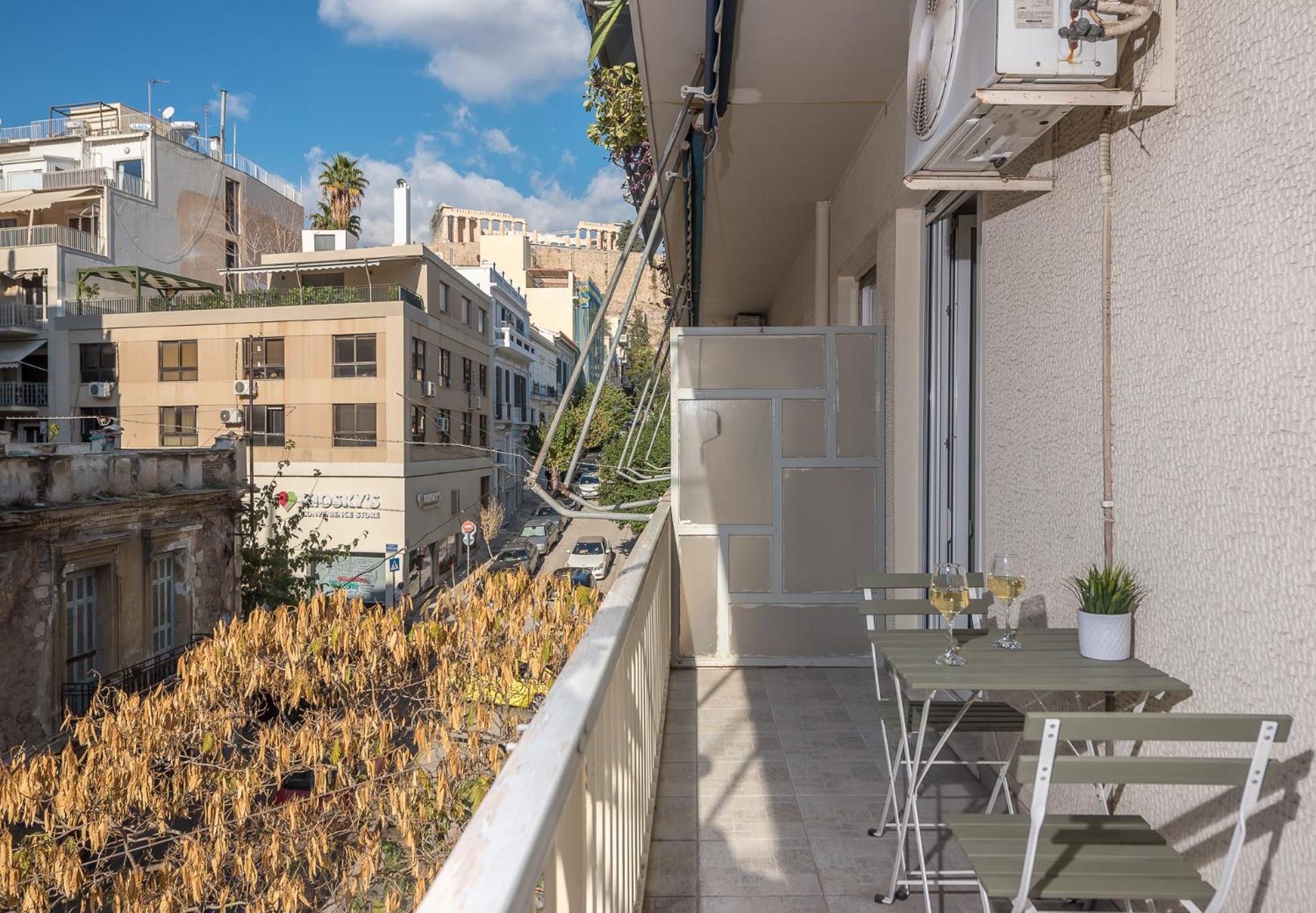 Spacious 2Bds Apt With Acropolis View In Center Atény Exteriér fotografie