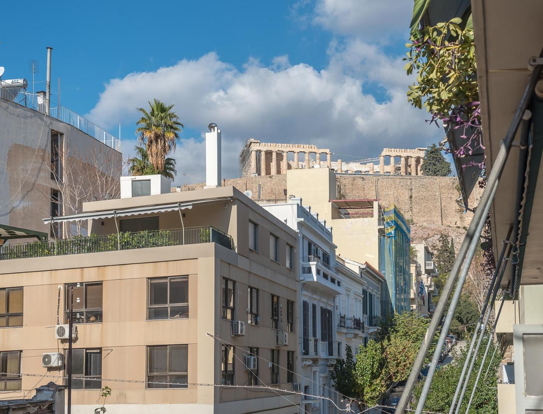 Spacious 2Bds Apt With Acropolis View In Center Atény Exteriér fotografie